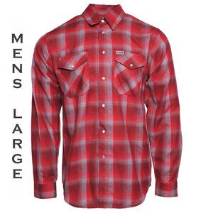 DIXXON FLANNEL x SWITCH SUSPENSION - GAME OVER Flannel Shirt - Men's LARGE